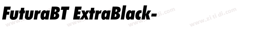 FuturaBT ExtraBlack字体转换